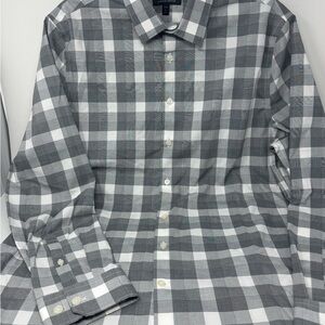 Express Gray Plaid Men's Shirt